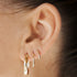 Medium Hoop Earrings in Silver
